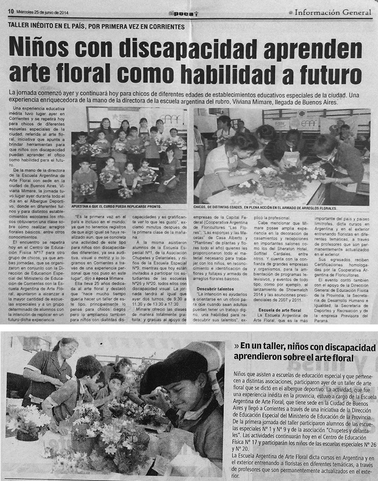 Nota en el Diario El Litoral de Corrientes