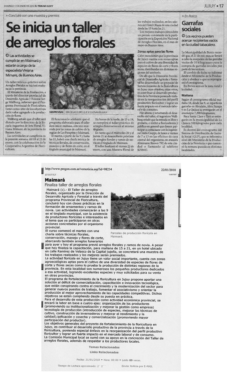 Nota en el Diario El Tribuno de Jujuy